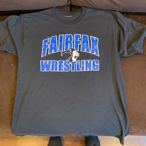 Black Fair Fax Wrestling Mens T-Shirt Medium